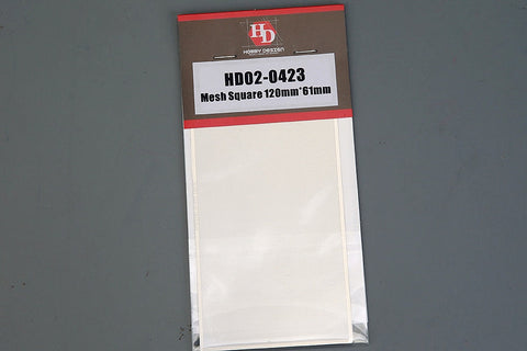 ホビーデザイン HD02-0423 エッチング メッシュ スクエア 正方形 120mm*61mm