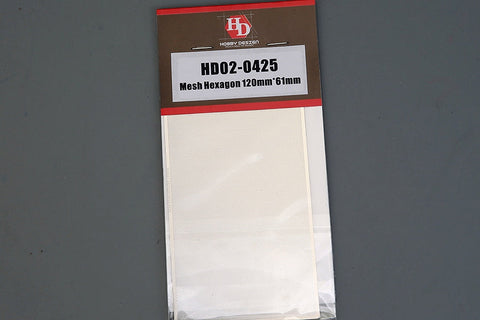 ホビーデザイン HD02-0425 エッチング メッシュ ヘキサゴン 六角形 120mm*61mm