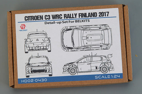 ホビーデザイン HD02-0430 1/24 シトロエン C4 WRC フィンランド ラリー 2007 ディティールアップパーツ (BELキット用) (エッチングパーツ+メタルパーツ+レジン)