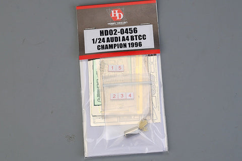 ホビーデザイン HD02-0456 1/24 アウディ A4 Btcc チャンピオン 1966(エッチングパーツ+メタルパーツ+レジン)