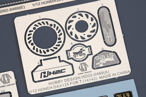 ホビーデザイン HD02-0469 1/12 ホンダ ダックス ディテールアップセット タミヤ (14142) (PE+メタルパーツ+レジン+メタルロゴ)