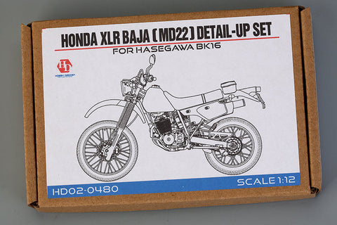 ホビーデザイン HD02-0480 1/12 ホンダ XLR BAJA(MD22)(1991) ディティールアップセット ハセガワ用 BK16(PE+メタルパーツ+レジン)