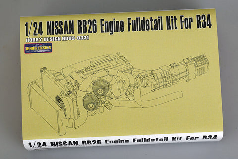 ホビーデザイン HD03-0331 1/24 日産 RB26DETT エンジンキット R34用