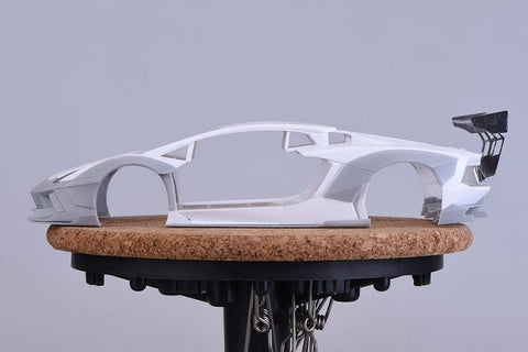 ホビーデザイン HD03-0360 1/24 ランボルギーニ・アヴェンタドール LP700 ワイドボディ ディティールアップセット (アオシマ用) (レジン+エッチングパーツ+メタルパーツ+デカール)