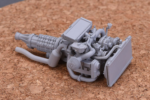 ホビーデザイン HD03-0381 1/24 スバル インプレッサ EJ20 エンジン キット (レジン+エッチングパーツ)