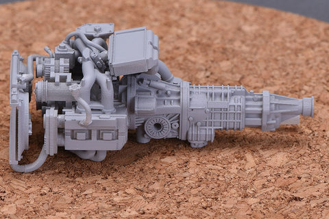 ホビーデザイン HD03-0381 1/24 スバル インプレッサ EJ20 エンジン キット (レジン+エッチングパーツ)