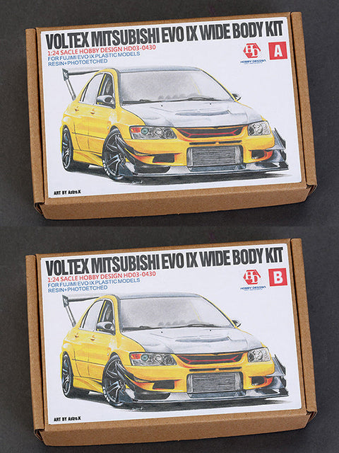 ホビーデザイン HD03-0430 1/24 Voltex 三菱 EVO IX ワイドボディキット(フジミ用) (レジン+エッチングパーツ+メタルパーツ)