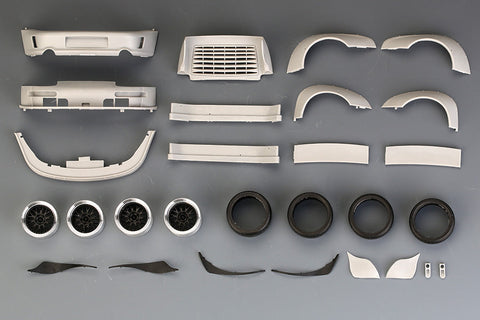 ホビーデザイン HD03-0459 1/24 RWB ポルシェ 993 ワイドボディキット For Ver."Army Girl" (レジン+エッチングパーツ+デカール+メタルパーツ)