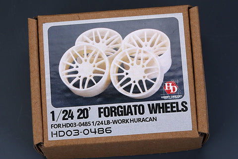 ホビーデザイン HD03-0486 1/24 20インチ Forgiato ホイール For LB ウラカン HD03-0485