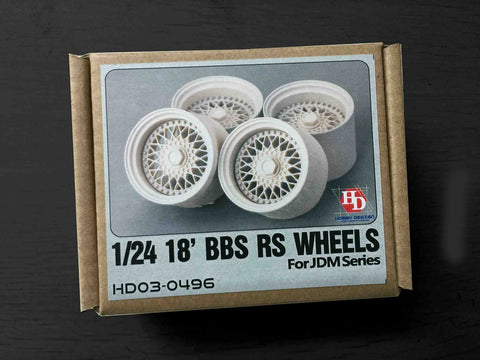 ホビーデザイン HD03-0496 1/24 18インチ BBS RS ホイール For Jdm シリーズ
