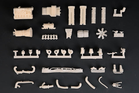 ホビーデザイン HD03-0497 1/24 トヨタ 2JZ エンジン キット (レジン+エッチングパーツ)