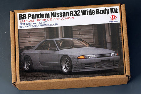 ホビーデザイン HD03-0509 1/24 RB Pandem 日産 R32 ワイドボディキット(タミヤ用) R32 キット (レジン+エッチングパーツ+メタルパーツ+デカール)