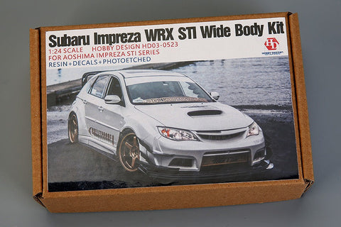 ホビーデザイン HD03-0523 1/24 スバル インプレッサ WRX STI ワイドボディキット(アオシマ用) (レジン+メタルホイール+エッチングパーツ+デカール+メタルロゴ+メタルパーツ)