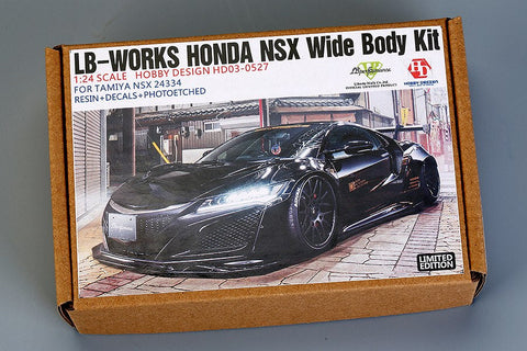 ホビーデザイン HD03-0527 1/24 LB-Works ホンダ NSX ワイドボディキット(タミヤ用) NSX 24334 (レジン+メタルホイール+エッチングパーツ+デカール+メタルパーツ)
