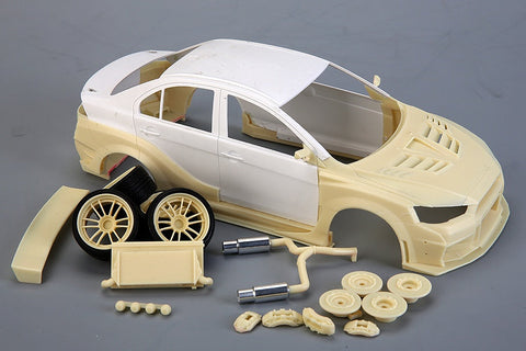 ホビーデザイン HD03-0539 1/24 Varis 三菱 ランサーエボリューションX ワイドボディキット (アオシマ用) (レジン+エッチングパーツ+デカール+メタルパーツ)