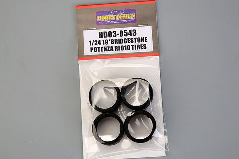 ホビーデザイン HD03-0543 1/24 19インチ ブリヂストン ポテンザ RE010 タイヤ