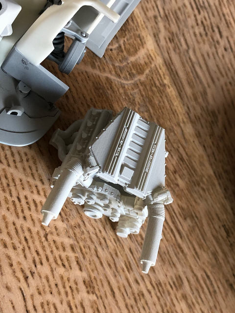 ホビーデザイン HD03-0548 1/24 メルセデス AMG GT3 ドア&エンジン ディティールキット(レジン+エッチングパーツ+メタルロゴ+メタルパーツ)