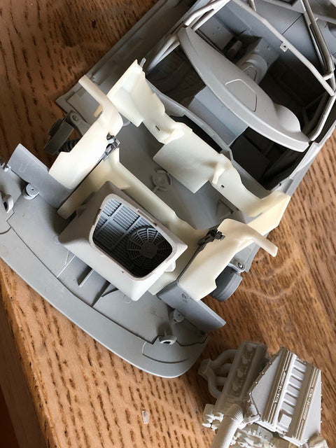 ホビーデザイン HD03-0548 1/24 メルセデス AMG GT3 ドア&エンジン ディティールキット(レジン+エッチングパーツ+メタルロゴ+メタルパーツ)