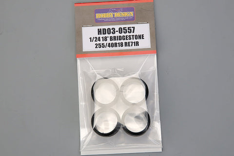 ホビーデザイン HD03-0557 1/24 18インチ ブリヂストン 255/40R18 RE71R