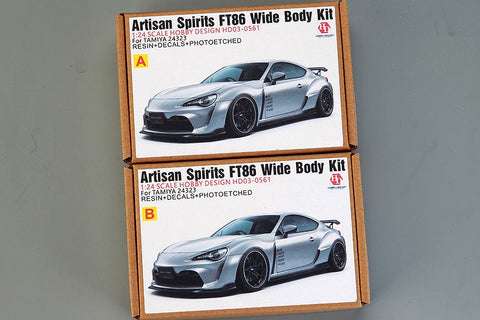 ホビーデザイン HD03-0561 1/24 アーティシャン スピリット FT86 ワイドボディキット(タミヤ24323用) (レジン+エッチングパーツ+デカール+メタルパーツ)