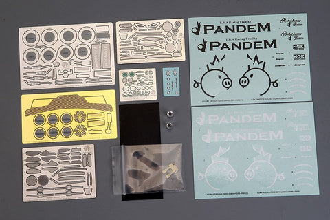 ホビーデザイン HD03-0564 1/24 ロケットバニー トヨタ スープラ(A) (タミヤ24351用) (レジン+エッチングパーツ+デカール+メタルパーツ+メタルホイール+メタルロゴ)