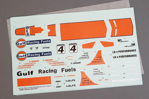 ★限定40%OFF★ホビーデザイン HD03-0571 1/24 LB-Works アヴェンタドール 2.0 (Gulf) フルディティールキット(レジン+エッチングパーツ+デカール+メタルホイール+メタルパーツ+メタルロゴ)