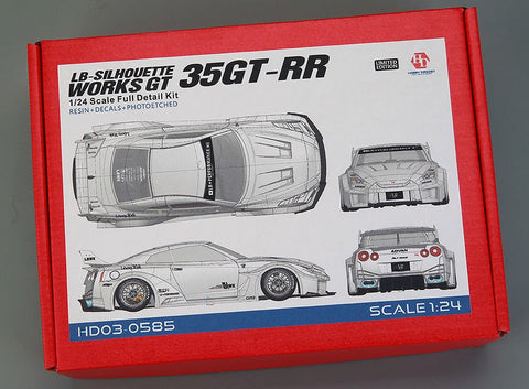 ホビーデザイン HD03-0585 1/24 LB-Silhouette Works GT 35GT-RR トランスキット (レジン+エッチングパーツ+デカール+メタルホイール+メタルパーツ+メタルロゴ)