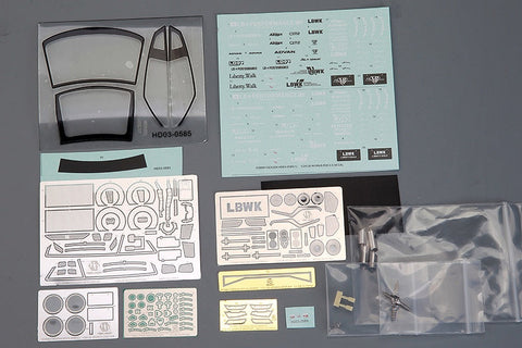 ホビーデザイン HD03-0585 1/24 LB-Silhouette Works GT 35GT-RR トランスキット (レジン+エッチングパーツ+デカール+メタルホイール+メタルパーツ+メタルロゴ)