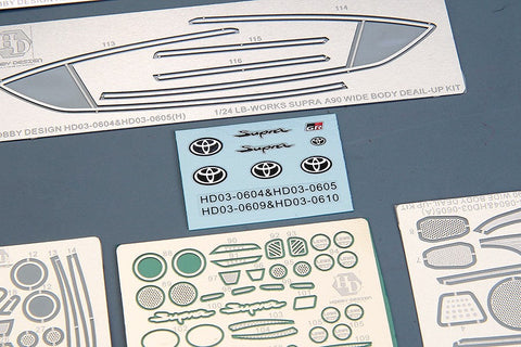 ホビーデザイン HD03-0610 1/24 LB-Works スープラ (A90)(Ver.D) トランスキット (レジン+エッチングパーツ+デカール+メタルパーツ+メタルロゴ)