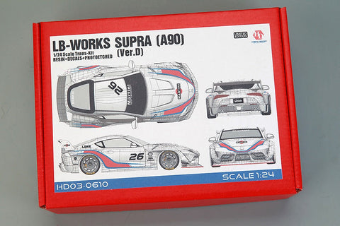 ホビーデザイン HD03-0610 1/24 LB-Works スープラ (A90)(Ver.D) トランスキット (レジン+エッチングパーツ+デカール+メタルパーツ+メタルロゴ)