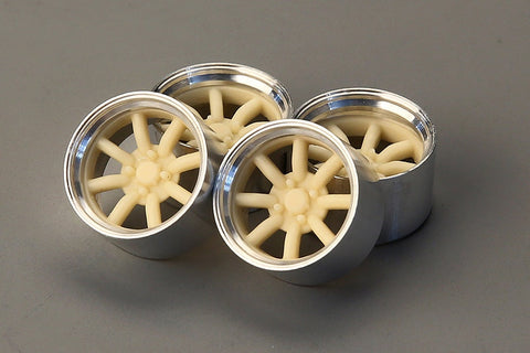 ホビーデザイン HD03-0616 1/24 16インチ Rs_ワタナベ ホイール (タミヤ用) 240Z(レジン+メタルホイール)