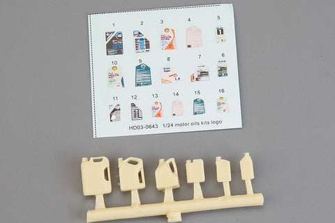 ホビーデザイン HD03-0643 1/24 モーターオイル キット (レジン+デカール)