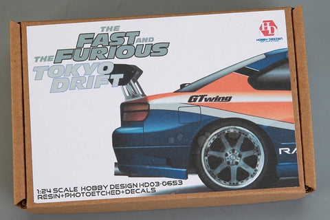 ホビーデザイン HD03-0653 1/24 日産 (CWEST) S15 ディティールアップパーツ 青島用 (エッチングパーツ+レジン+メタルパーツ+デカール+マスキングシール)