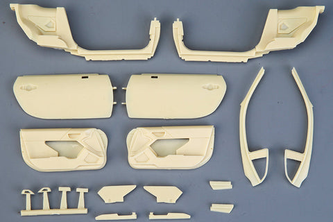 ホビーデザイン HD03-0655 1/24 トヨタ GR86 開閉可能ドア ディティールアップパーツ (タミヤ24361用)(エッチングパーツ+レジン+ウインドウ)