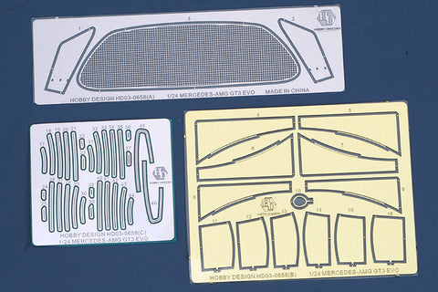 ホビーデザイン HD03-0658 1/24 メルセデス AMG GT3 Evoパッケージ ディティールアップパーツ (タミヤ24345用)(エッチングパーツ+レジン)