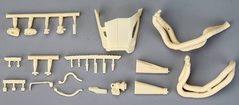 ホビーデザイン HD03-0659 1/12 ドゥカティ スーパーレッジェーラV4 エキゾーストパイプ (タミヤ24345用) (エッチングパーツ+レジン+デカール+メタルロゴ+メタルパーツ)