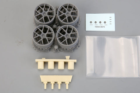 ホビーデザイン HD03-0674 1/24 18' BBS F1-R センターロックホイール(3Dプリント)(レジン+デカール )