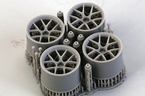 ホビーデザイン HD03-0679 1/24 18インチ BBS ポルシェ 911 GT3 RSR ホイール用(3Dプリント)(レジン+デカール)