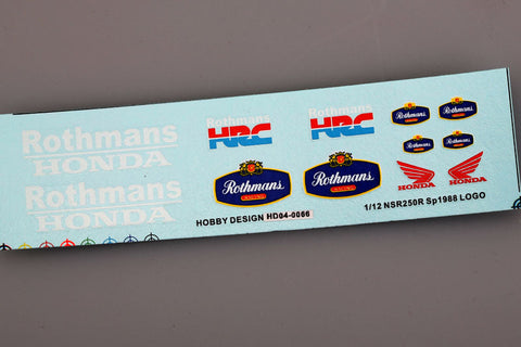 ホビーデザイン HD04-0066 1/12 NSR250R SP1988 ロゴ デカール
