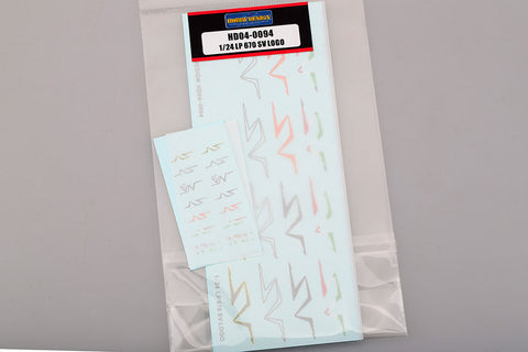 ホビーデザイン HD04-0094 1/24 LP670 SV ロゴ デカール