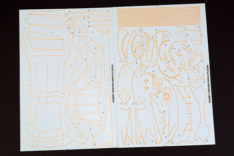 ホビーデザイン HD04-0122 1/24 LB WIDE LP700"Lines of Burst"コレクション デカール(ハセガワD03-0360用)