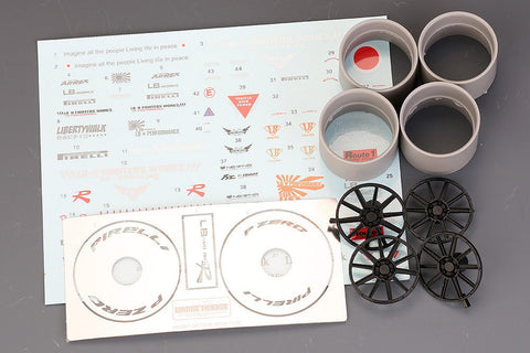 ホビーデザイン HD04-0132 1/24 LB R35 コンバットスタイル HD03-0347用 (デカール+エッチングパーツ+レジン ホイール)