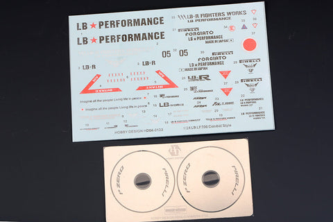 ホビーデザイン HD04-0133 1/24 LB LP700 コンバットスタイル HD03-0360用 (デカール+エッチングパーツ)