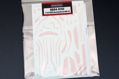 ホビーデザイン HD04-0142 1/24 FXXK レーシング デカール NO.75 ロゴ デカール