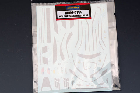 ホビーデザイン HD04-0144 1/24 FXXK レーシング デカール NO.15 ロゴ デカール
