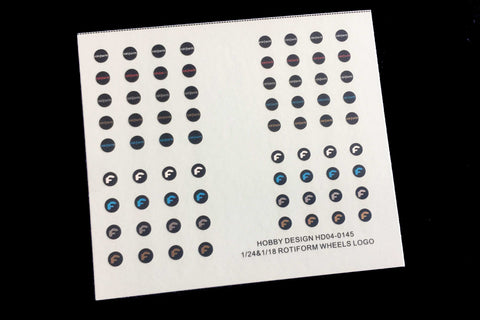 ホビーデザイン HD04-0145 1/24&1/18 Rotiform ホイール ロゴ デカール