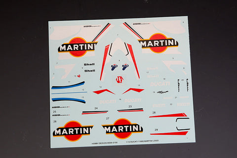 ホビーデザイン HD04-0150 1/12 ドゥカティ 1199 マルティーニ ロゴ デカール