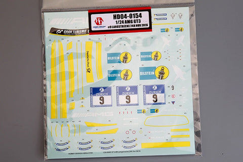 ホビーデザイン HD04-0154 1/24 AMG GT3 #9 Langstrecke 24H Nur 2016 デカール
