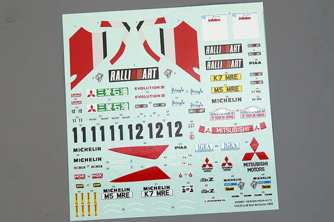 ホビーデザイン HD04-0172 1/24 Evo.III Tour De Corse 1995 デカール