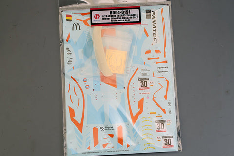 ホビーデザイン HD04-0191 1/24 アウディ R8 LMS GT3 チーム WRT シルバーカップ 24h 2022 ウィナー ディティールアップパーツ(モンモデルCS-006用)(デカール+エッチング+レジン+メタル))